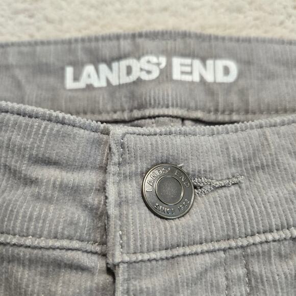Lands' End Mid-rise Bootcut Corduroy Pants Slate Gray Women's Size 14 - Picture 5 of 11